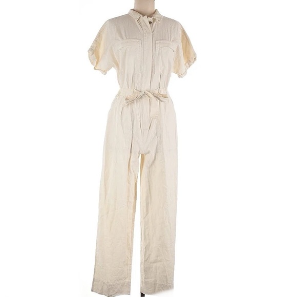 Universal Thread Pants - Universal Thread collared Cream  Utility Jumpsuit NWOT